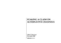 Alternative Channels