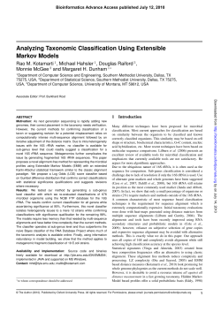 Analyzing Taxonomic Classification Using