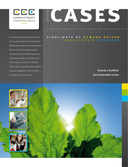 carbohydrates for nutrition and health