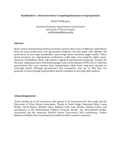 Bondholders v. Direct Investors? Competing Responses to