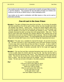 Free At Last in the Inner Prison