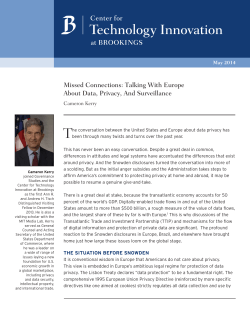 Missed Connections: Talking With Europe About Data, Privacy, And