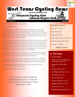 29 - West Texas Cycling Association