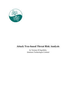 Attack Tree-based Threat Risk Analysis