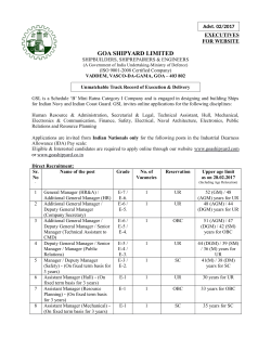 Details - Goa Shipyard Limited