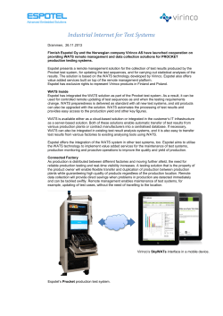 Industrial Internet for Test Systems