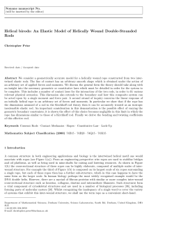 Helical birods: An Elastic Model of Helically Wound Double