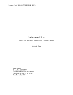 Healing through Hope - Hollins Digital Commons