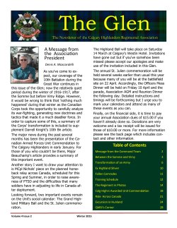 The Glen - The Calgary Highlanders