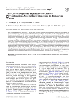 The Use of Pigment Signatures to Assess Phytoplankton