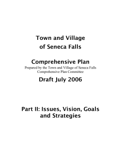 Town and Village of Seneca Falls Comprehensive Plan Draft July
