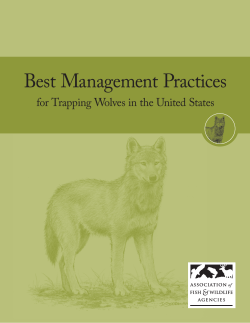 Best Management Practices - Association of Fish and Wildlife