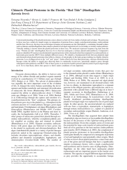 Chimeric Plastid Proteome in the Florida ``Red