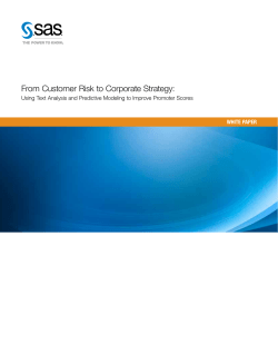 From Customer Risk to Corporate Strategy