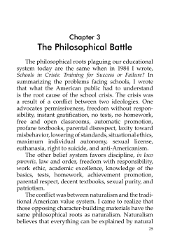 The Philosophical Battle
