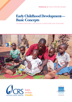 Early Childhood Development&mdash; Basic Concepts