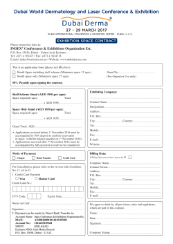 to Dubai Derma 2017 Space Contract Form