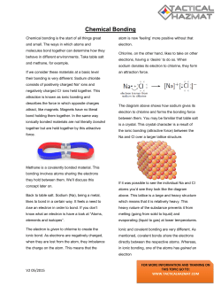 Chemical Bonding - Tactical Hazmat