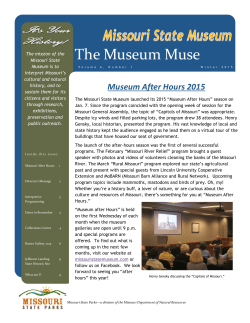 The Museum Muse - Missouri State Parks