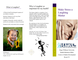 Make Stress a Laughing Matter