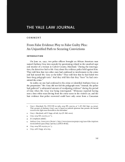 From False Evidence Ploy to False Guilty Plea