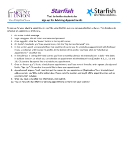 Starfish - University of Mount Union