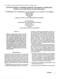 Protein Docking - Association for the Advancement of Artificial