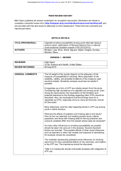 PEER REVIEW HISTORY BMJ Open publishes all reviews