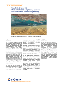 Pluto LNG Project Engineering Support