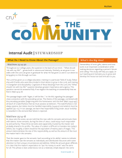 Internal Audit | STEWARDSHIP