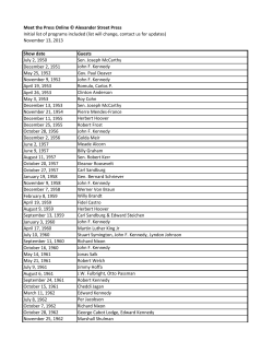 Meet the Press List of Program Guests