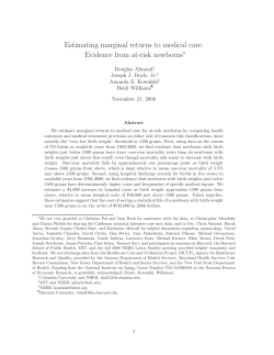 Estimating marginal returns to medical care: Evidence from