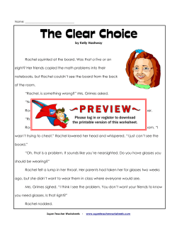 The Clear Choice - Super Teacher Worksheets