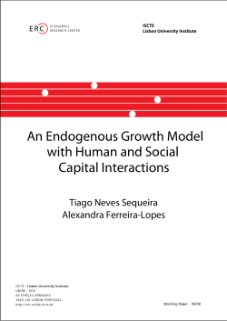 An Endogenous Growth Model with Human and Social Capital
