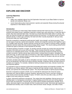 Teacher Handout - Mission X Train Like An Astronaut