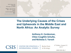 The Underlying Causes of the Crises and Upheavals in the Middle