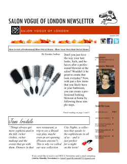 Jane Iredale SALON VOGUE OF LONDON NEWSLETTER