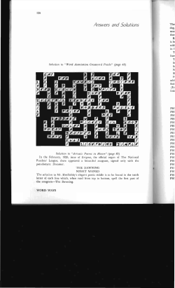 Answers and Solutions - Digital Commons @ Butler University