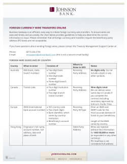 International Wire Transfers
