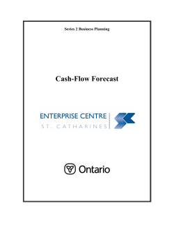 Cash-Flow Forecast