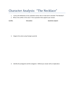 Character Analysis: &ldquo;The Necklace&rdquo;