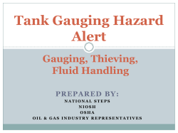 Tank Gauging Hazard Alert