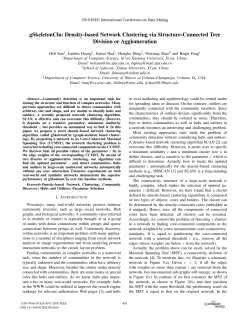 Density-Based Network Clustering via Structure