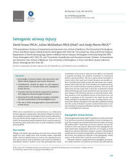 Iatrogenic airway injury - Oxford Academic