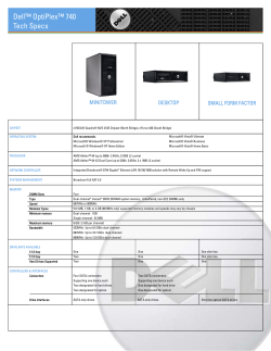 Dell™ OptiPlex™ 740 Tech Specs