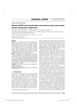 Efficient SCOP-fold classification and retrieval