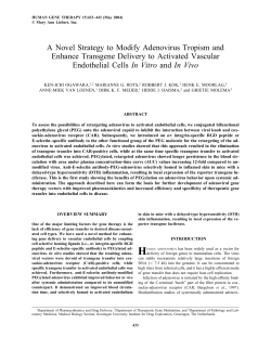 A Novel Strategy to Modify Adenovirus Tropism and Enhance