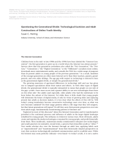 Questioning the Generational Divide: Technological