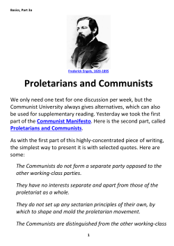 03a PROLETARIANS and Communists
