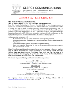 Clergy Communications - Archdiocese of Cincinnati